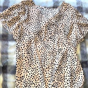 Leapord print blouse!